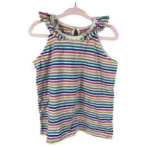 Boden, 4-5 kids, multi colored striped, tank top